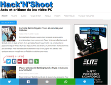 Tablet Screenshot of hacknshoot.com